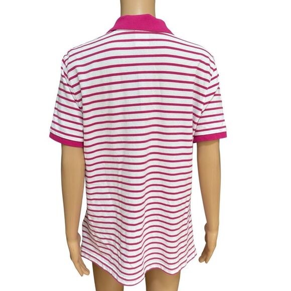 Brooks Brothers women’s 100% cotton pink striped polo shirt size XL - Picture 3 of 7